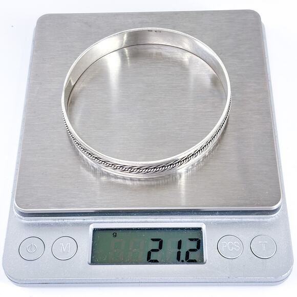 Vintage Silver Twisted Rope Bracelet - Picture 9 of 9